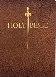Title: KJV Sword Bible, Large Print, Acorn Bonded Leather, Thumb Index: (Red Letter, Brown, 1611 Version), Author: Whitaker House