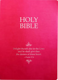 Title: KJV Holy Bible, Delight Yourself In The Lord Life Verse Edition, Large Print, Berry Ultrasoft: (Red Letter, Pink, 1611 Version), Author: Whitaker House