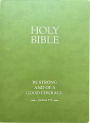 KJV Holy Bible, Be Strong And Courageous Life Verse Edition, Large Print, Olive Ultrasoft: (Red Letter, Green, 1611 Version)
