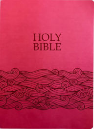 Title: KJV Holy Bible, Wave Design, Large Print, Berry Ultrasoft: (Red Letter, Pink), 1611 Version), Author: Whitaker House