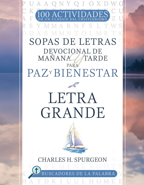 Sopas de letras Devocional de Mañana y Tarde para Paz y Bienestar: Letra grande
