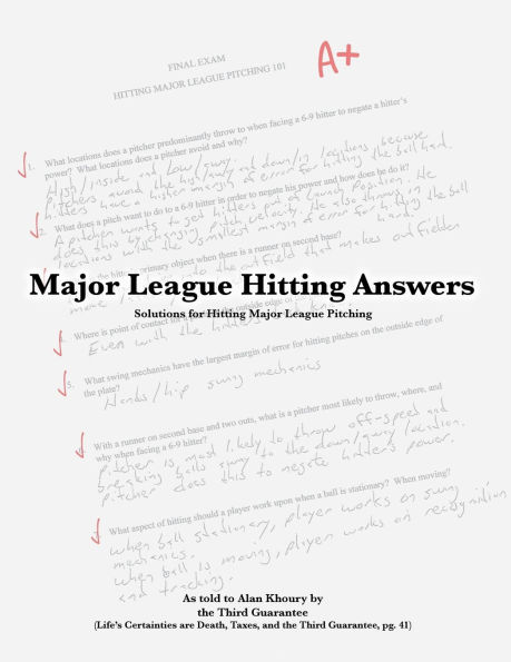 Major League Hitting Answers from the Third Guarantee: Solutions for Pitching