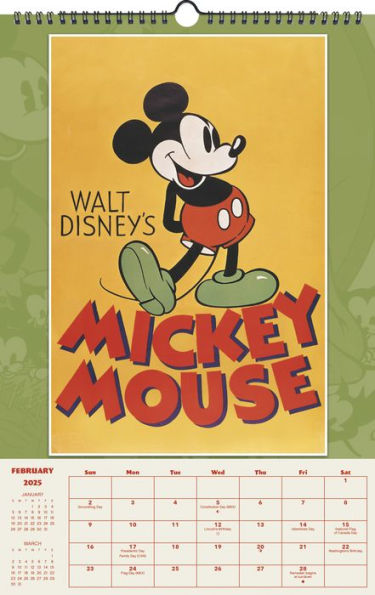 2025 Disney Classic Posters Oversized Wall Calendar