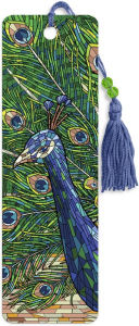 Title: Lantern Press - Peacock Mosaic - BN Premier Bookmark