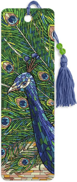 Lantern Press - Peacock Mosaic - BN Premier Bookmark