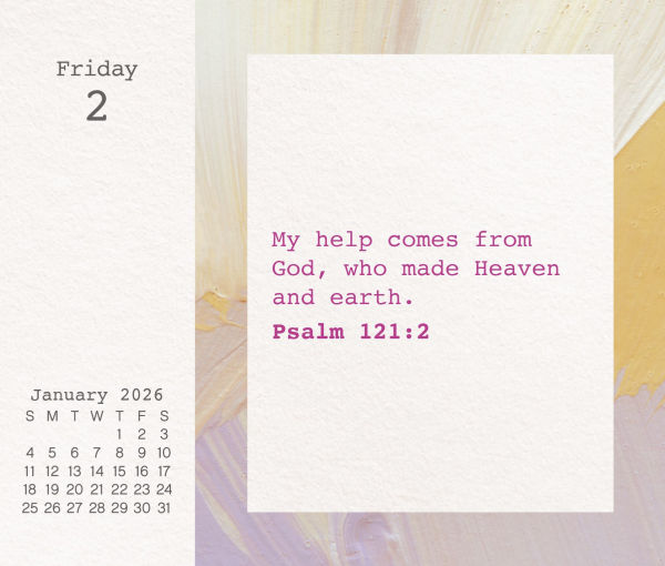 2026 Bible Verses Box