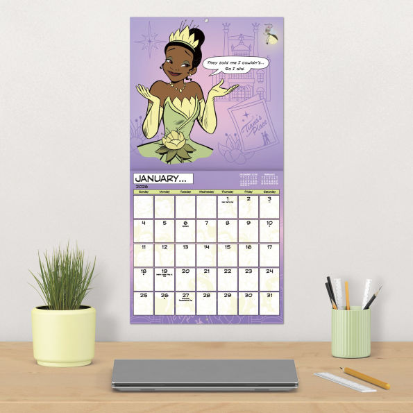 2026 Disney Princess Wall Calendar
