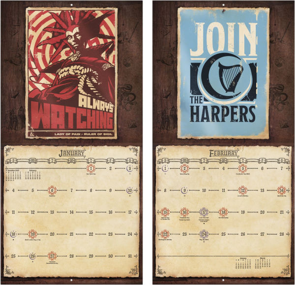 2026 Dungeons & Dragons Wall Calendar