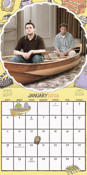 2026 Friends Wall Calendar