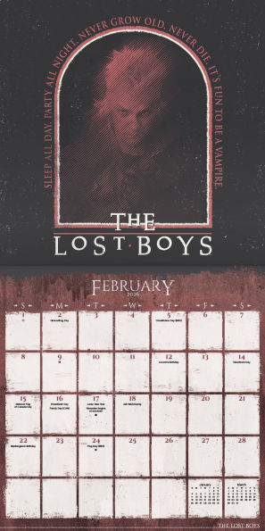 2026 Horror Collection Wall Calendar