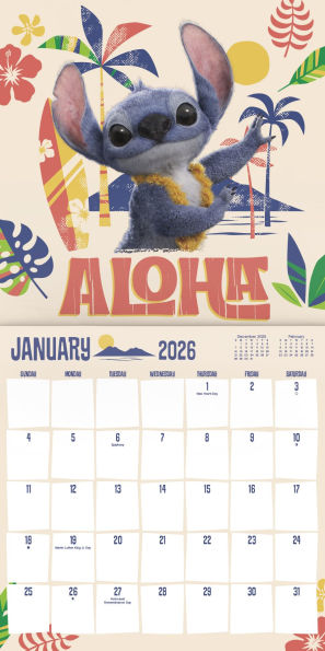 2026 Lilo & Stitch Wall Calendar