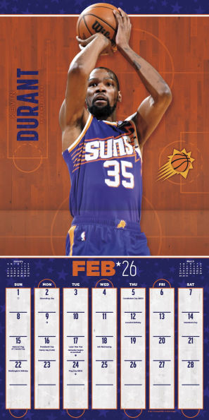 2026 NBA Superstars Wall Calendar