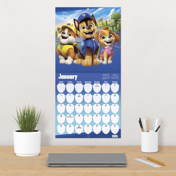 2026 Paw Patrol Wall Calendar