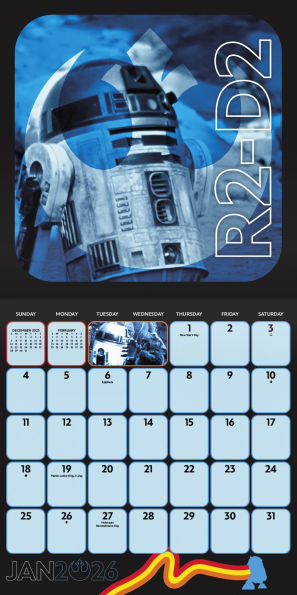 2026 Star Wars Wall Calendar