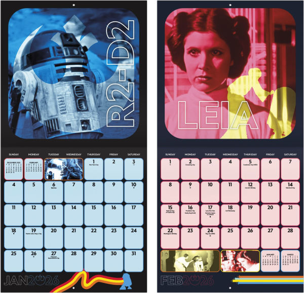 2026 Star Wars Wall Calendar