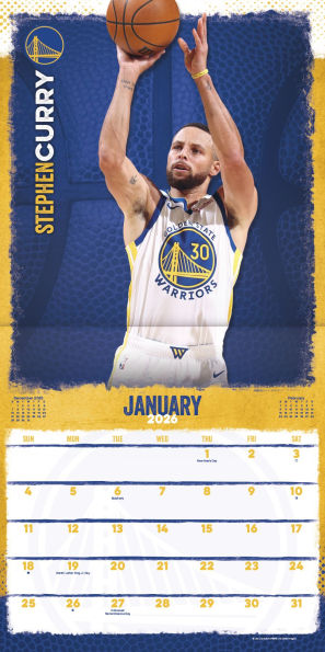 2026 NBA Golden State Warriors Wall Calendar