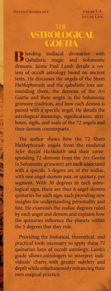 The Astrological Goetia: 72 Keys to Angelic and Demonic Astrology