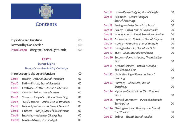 The Zodiac Light Oracle: Nakshatras, Sun Signs, and Planets