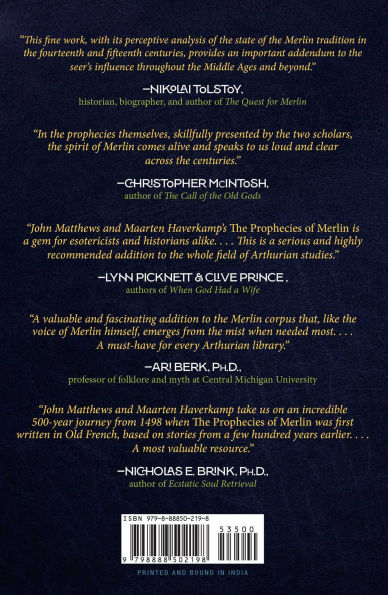 The Prophecies of Merlin: The First English Translation of the 15th-Century Text