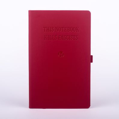 Red This Notebook Kills Fascists Lined Notebook