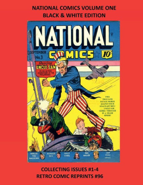 NATIONAL COMICS VOLUME ONE BLACK & WHITE EDITION: COLLECTING ISSUES #1-4 RETRO COMIC REPRINTS #96