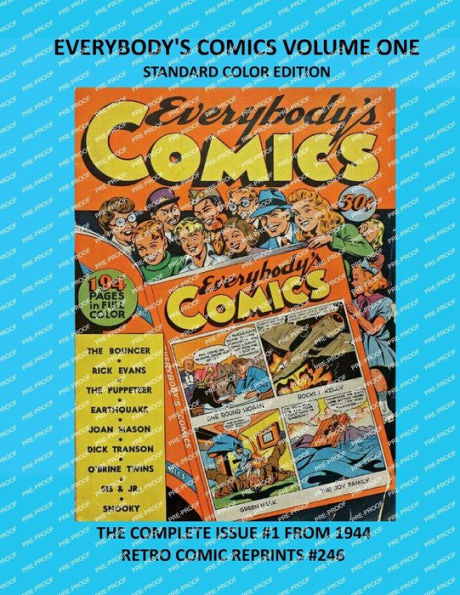 EVERYBODY'S COMICS VOLUME ONE STANDARD COLOR EDITION: THE COMPLETE ISSUE #1 FROM 1944 RETRO COMIC REPRINTS #246