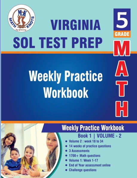 5th Grade Math: Virginia Standards of Learning (SOL) : Weekly Practice Workbook Volume 2: