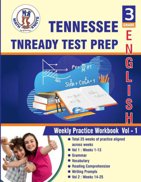 Tennessee State (TNReady) , 3rd Grade ELA Test Prep: Weekly Practice Work Book , Volume 1