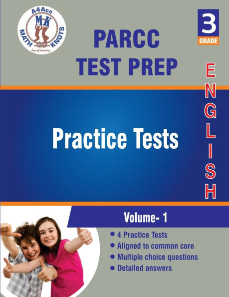 PARCC Assessments Test Prep , 3rd Grade ELA Practice Tests: Volume 1