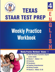 Title: Texas State (STAAR) , 4th Grade ELA Test Prep: Weekly Practice Work Book , Volume 1:, Author: Math-knots