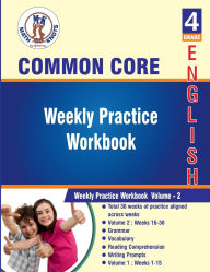Title: 4th grade Common Core ELA Test Prep: Weekly Practice Work Book , Volume 2:, Author: Math-Knots