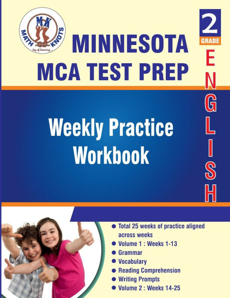 Minnesota State (MCA) Comprehensive Assessment , 2nd Grade ELA Test Prep: Weekly Practice Work Book