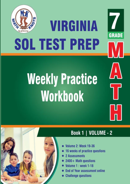 Virginia : Standards of Learning (SOL) 7th Grade Math : Weekly Practice Workbook Volume 2