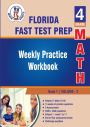 Florida Standards Assessment (FSA) Test Prep: 4th Grade Math : Weekly Practice WorkBook Volume 2: