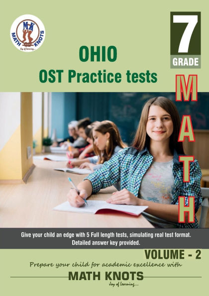 OHIO (OST) , 7th Grade MATH Practice Tests ,Volume 2