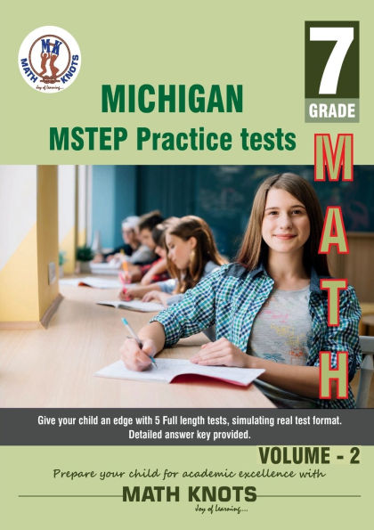 Michigan State , 7th Grade MATH Practice Tests ,Volume 2