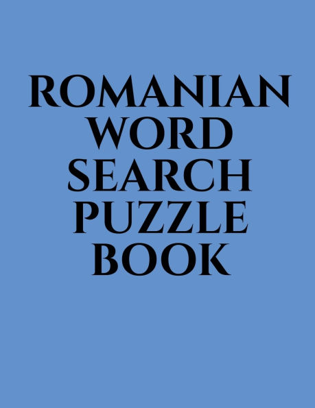 Romanian Word Search Puzzle Book