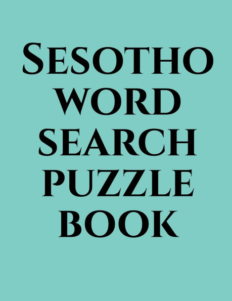 Sesotho word search puzzle book