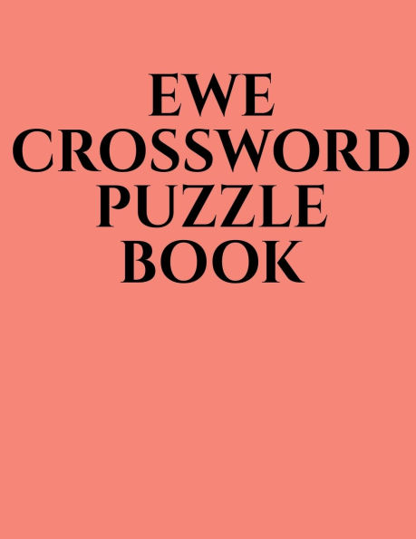 Ewe Crossword Puzzle Book
