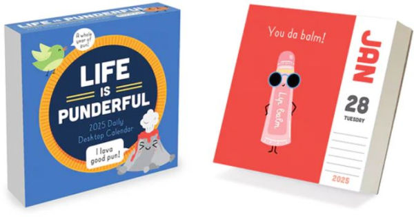 2025 Puns of Fun Daily Desktop Calendar