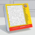 Alternative view 3 of 2025 Daily Word Puzzle Daily Desktop Calendar