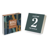 Title: 2025 Big Print Daily Desktop Calendar