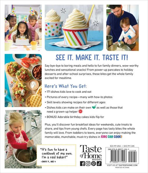Taste of Home Kids Can Cook!: 171 Easy Family-Friendly Recipes - Junior Chef Cookbook