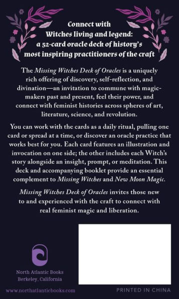 The Missing Witches Deck of Oracles: Feminist Ancestor Magic for Meditations, Divination, and Spellwork