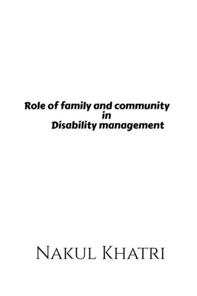 Role of family and community in Disability management