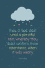 God Sent a Plentiful Rain, Cute Christian Notebooks