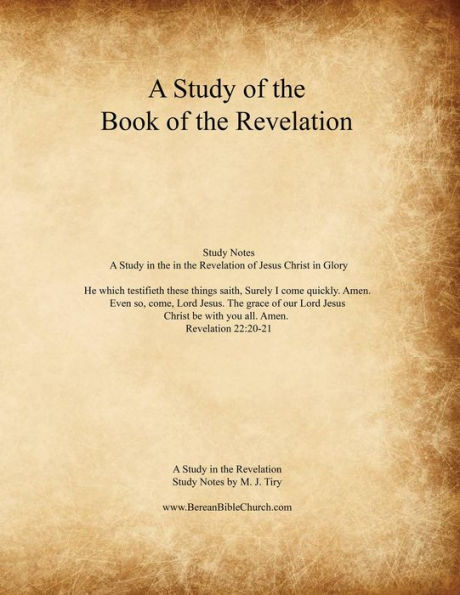 A Study of the Book of the Revelation