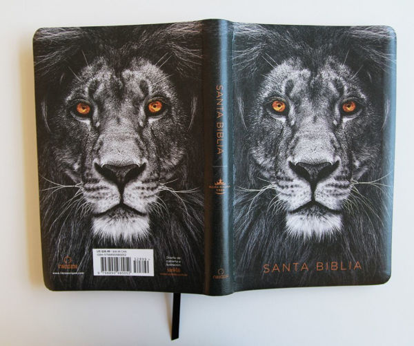 Biblia RVR 1960 letra grande tamaño manual, símil piel León de Juda / Spanish Bible RVR 1960 Handy Size Large Print imitation leather Lion of Judah