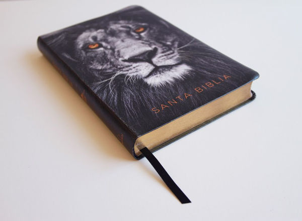 Biblia RVR 1960 letra grande tamaño manual, símil piel León de Juda / Spanish Bible RVR 1960 Handy Size Large Print imitation leather Lion of Judah