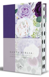 Title: Biblia RVR1960 Tapa dura y tela morada con flores tamaño manual con índice / Spa nish Bible RVR 1960, Hardcover, Purple Cloth with Flowers, Handy Size, Author: Reina Valera Revisada 1960